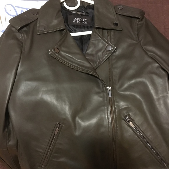 BADGLEY MISCHKA LEATHER JACKET - Picture 4 of 5